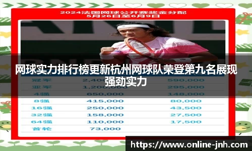 网球实力排行榜更新杭州网球队荣登第九名展现强劲实力
